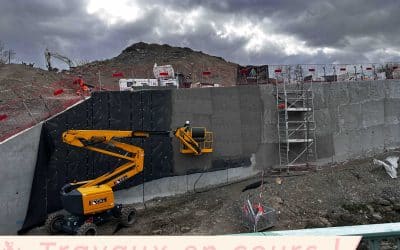 Préparation du chantier du demi-échangeur de La Varizelle