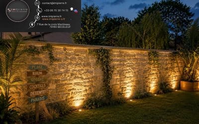 Décor et mise en valeur d’un muret de clôture (imipierre & IA)