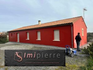 Etape de la décontamination des supports et du rinçage haute pression avec imipierre
