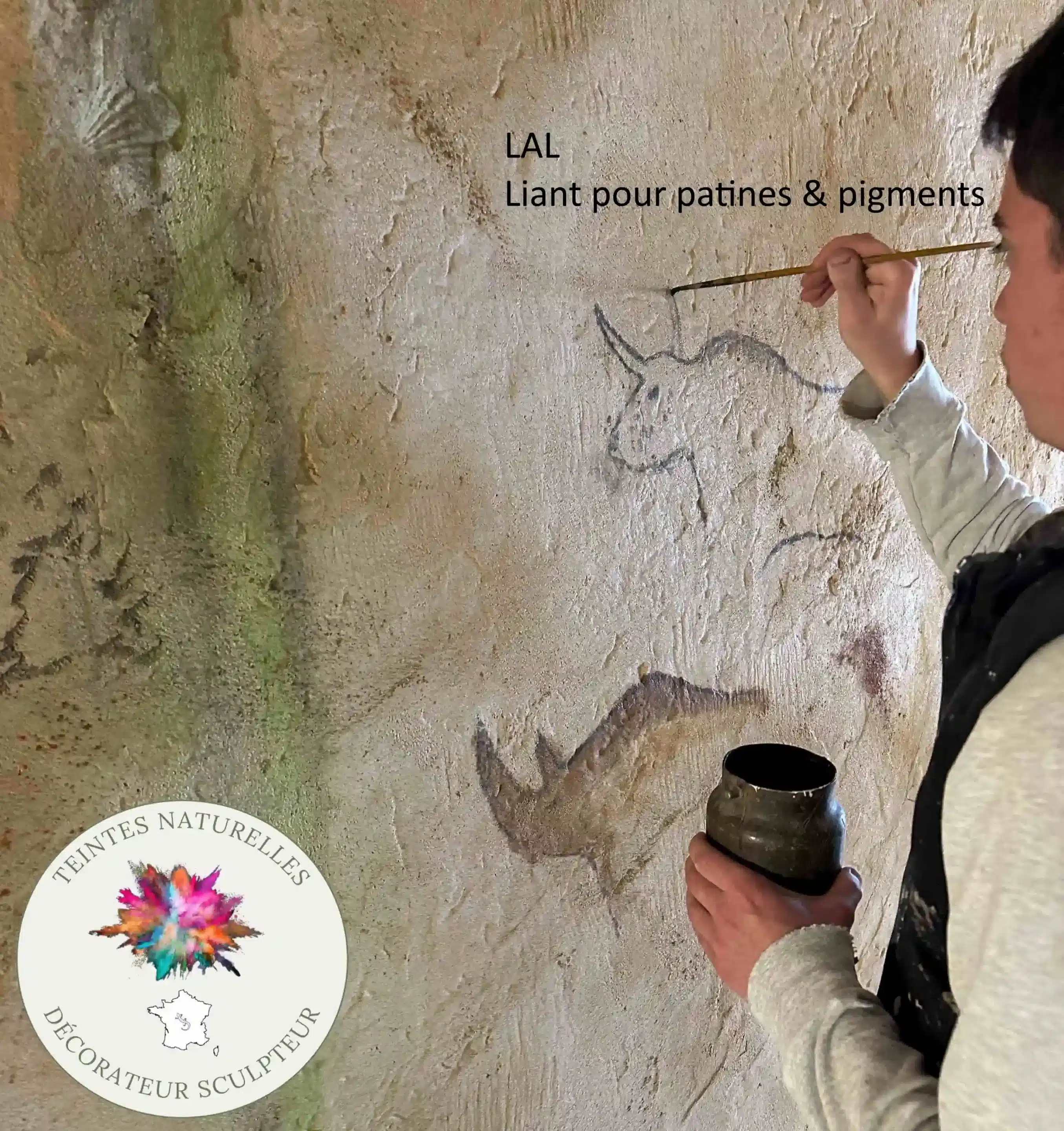 Liant acrylique fixateur de pigments naturels IMIPIERRE